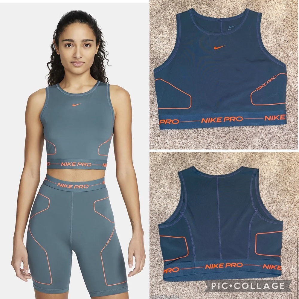 Nike Pro Dri-FIT Crop Tank Top, Small